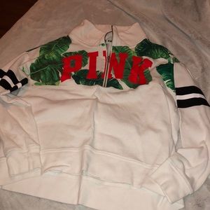 VS PINK sweater Hawaiian style